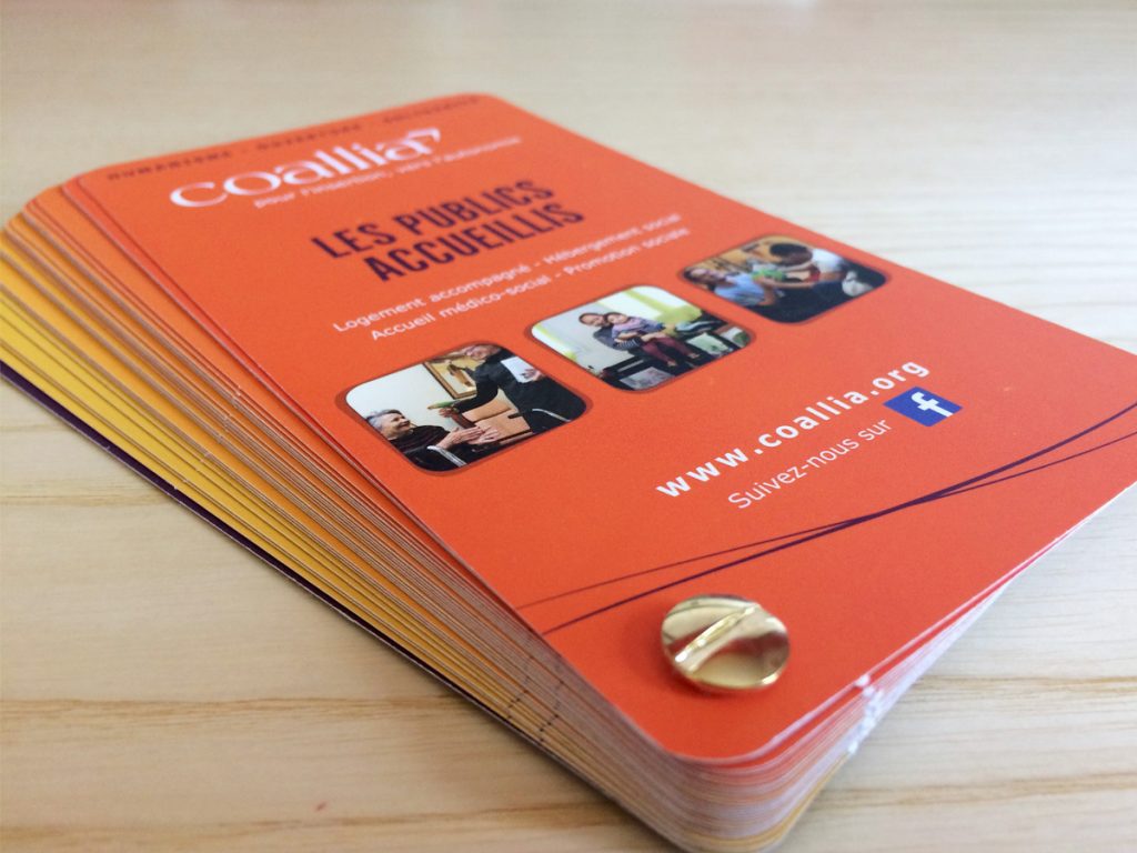 Nuancier des dispositifs d'accueil créé pour Coallia par Caramel & Paprika - Couverture côté verso (photos © Coallia)