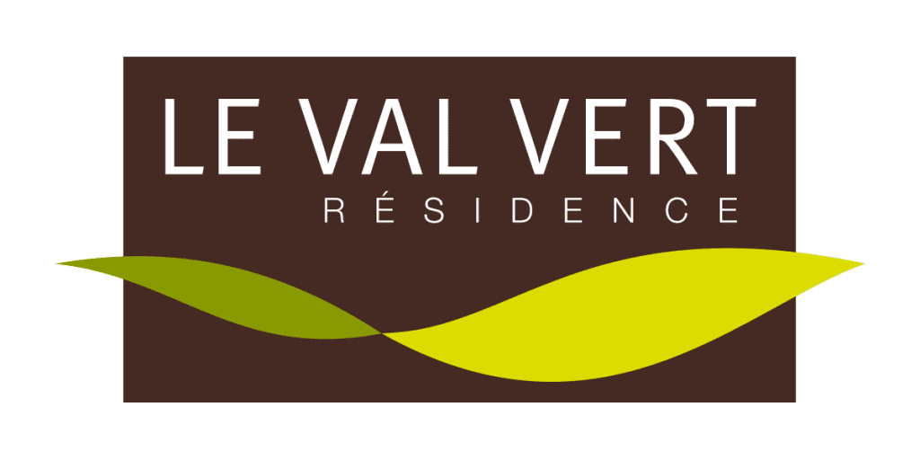 Identité visuelle du Val vert, programme immobilier neuf, créée pour Grenoble Habitat par Caramel & Paprika - Logo original