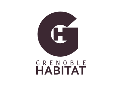 Logo de Grenoble Habitat; client de Caramel & Paprika.