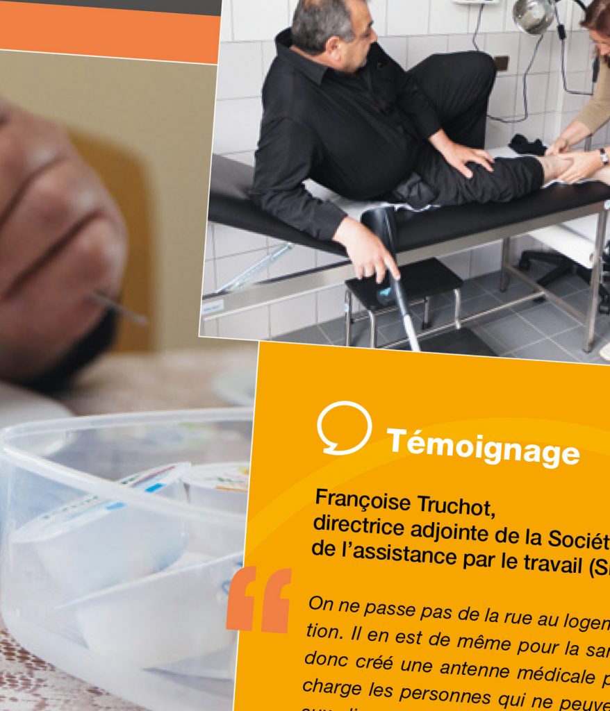 Nouvelle maquette du magazine "Action Habitat" créée pour l'Unafo par Caramel & Paprika - Détail zoomé d'une page Dossier du numéro 30 (photos © Ljubisa Danilovic)