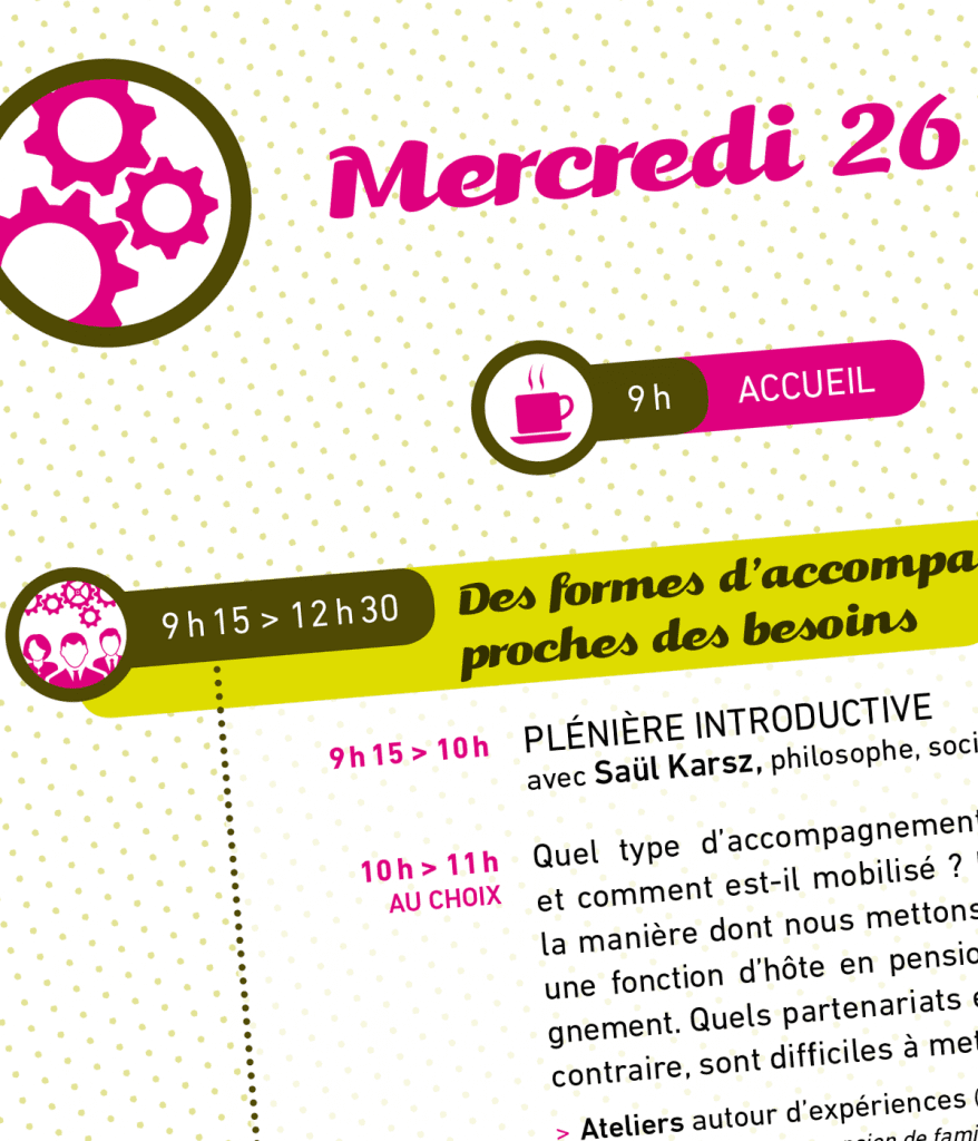 Programme des Rencontres nationales 2014 créé pour l'Unafo par Caramel & Paprika - Détail de la page 6