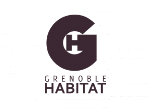 CARAMEL & PAPRIKA - Références - Logo Grenoble Habitat Logo de Grenoble Habitat; client de Caramel & Paprika.